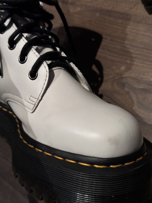 Dr. martens Jadon белые платформа ботинки толстая подошва мартинсы