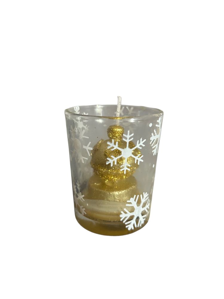 Świeczka w szkle bombka nr.6382