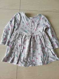 Bluza dla dziecka coccodrilo + sukienka dla dziewczynki rozmiar 68
