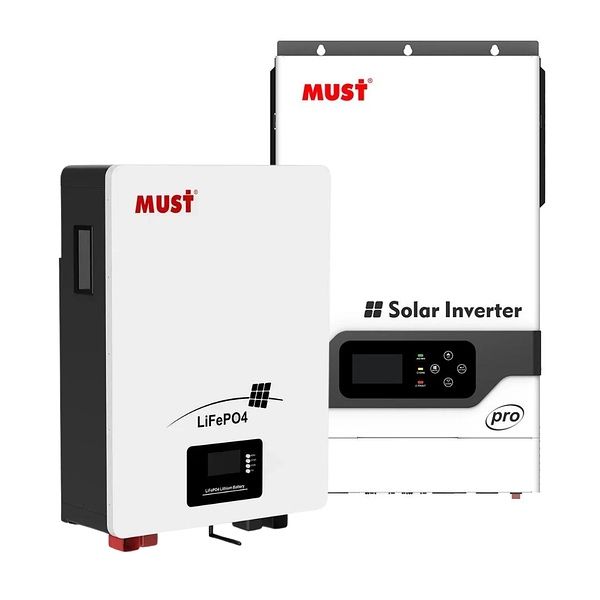 Комплкект з  инвертором Маст PV18-5248Pro та аккам.  Must  LP16-48100