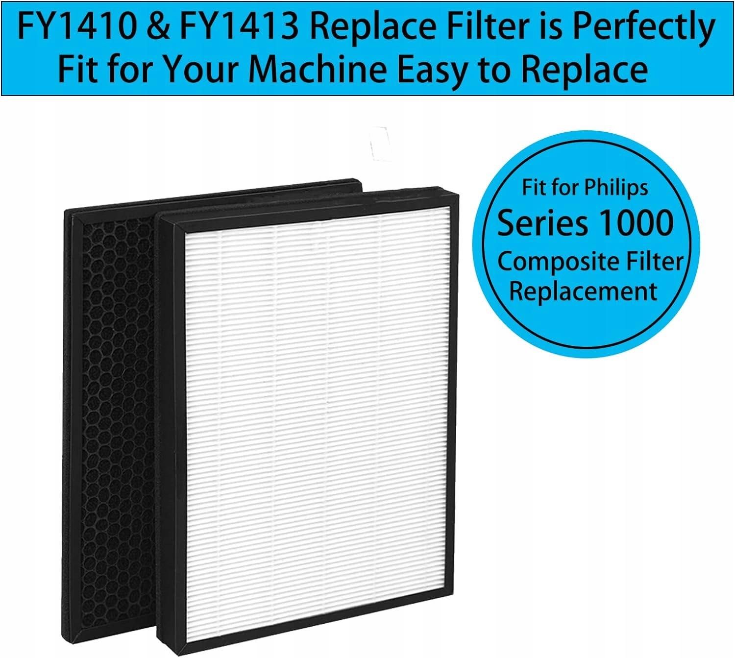 Zestaw FY1410 HEPA FY1413 węgiel do Philips AC1214