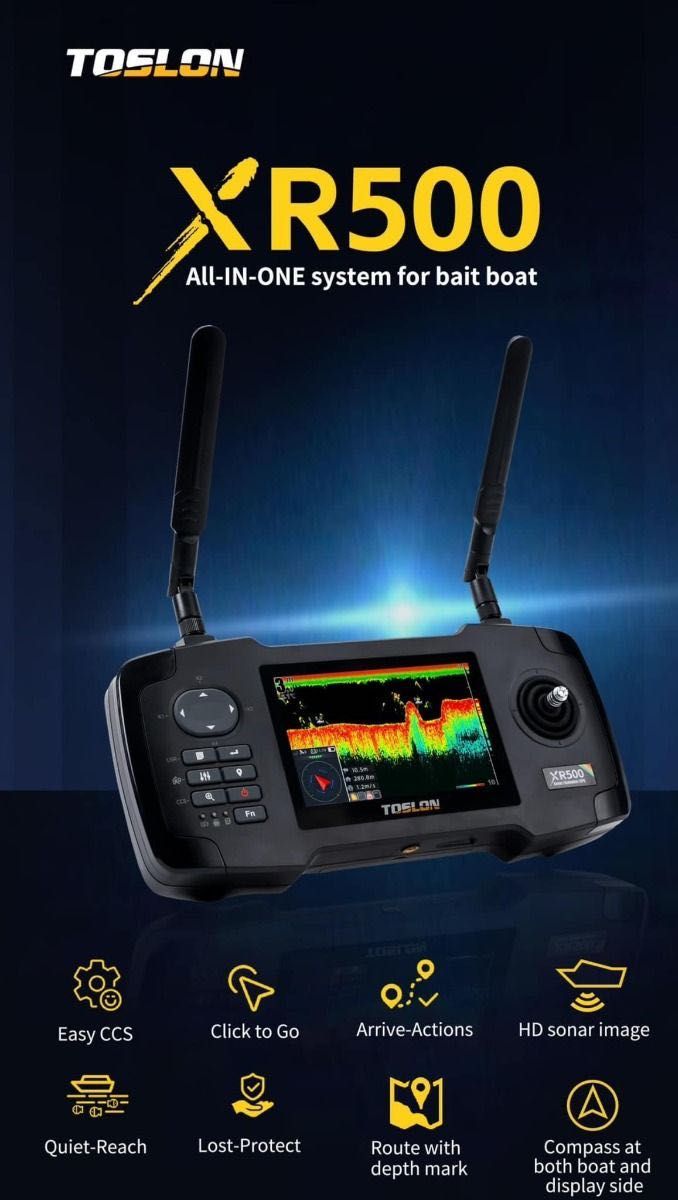 Toslon XBOAT 730 + XR500 – GPS, Sonar, Autopilot – Łódka zanętowa