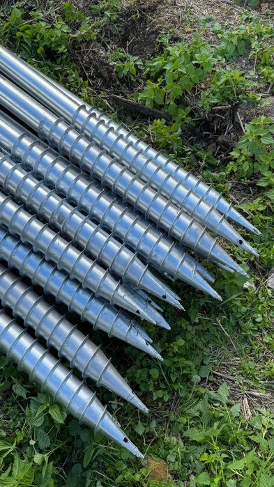 Геошурупи винтовой фундамент гвинтові сваї купити сваи для фундамента