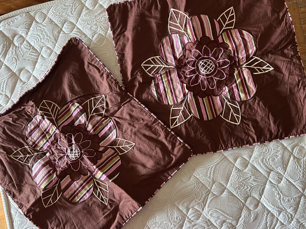 Colcha de cama de casal da Gato Preto – NOVA, dupla face + 2 fronhas
