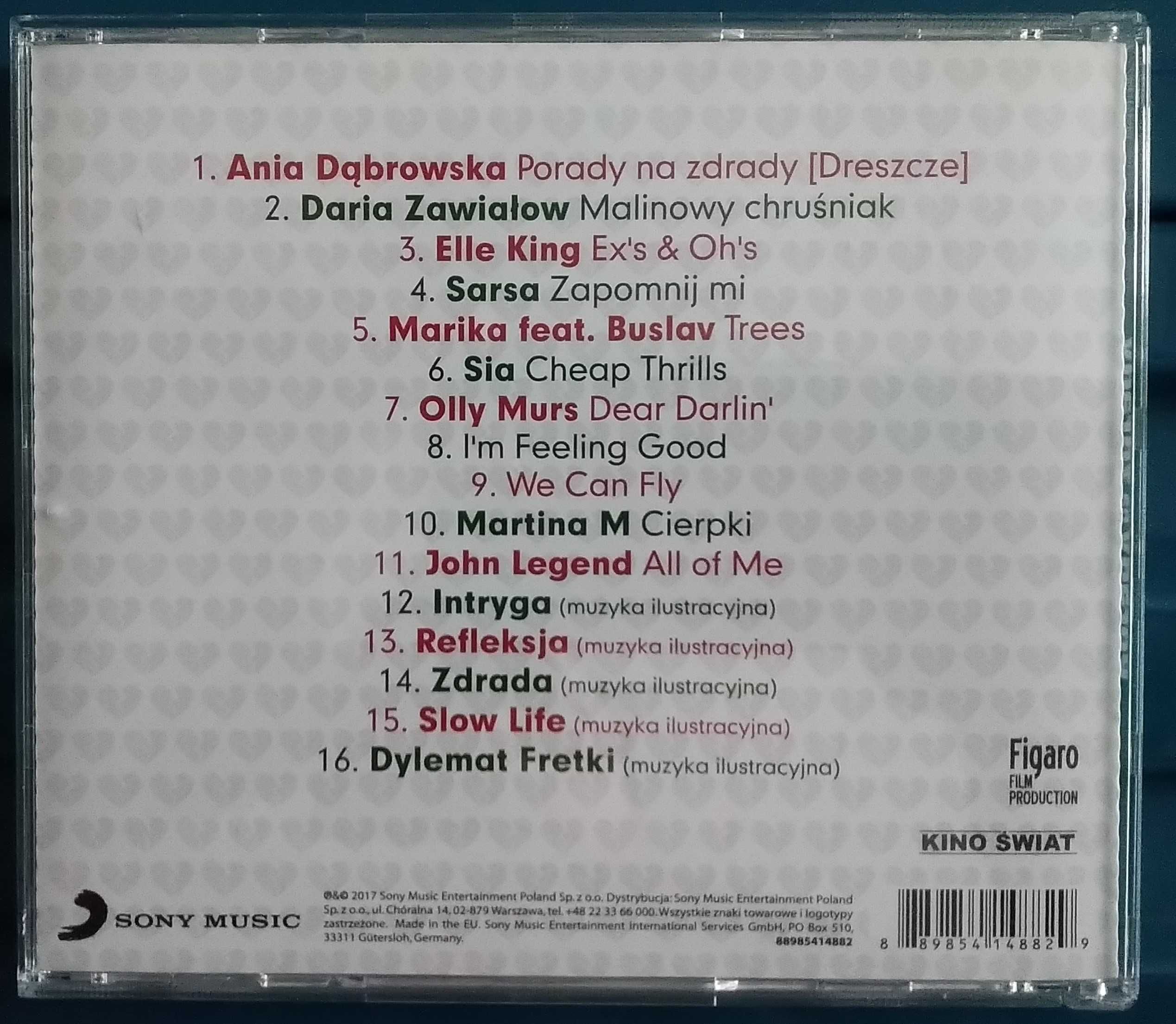 Płyta z CD z muzyką - Porady na zdrady soundtrack