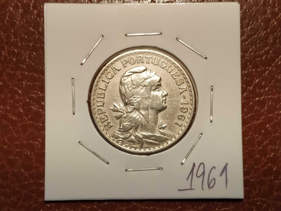 A24 - Moeda de 1 escudo de 1961 em alpaca - Portugal