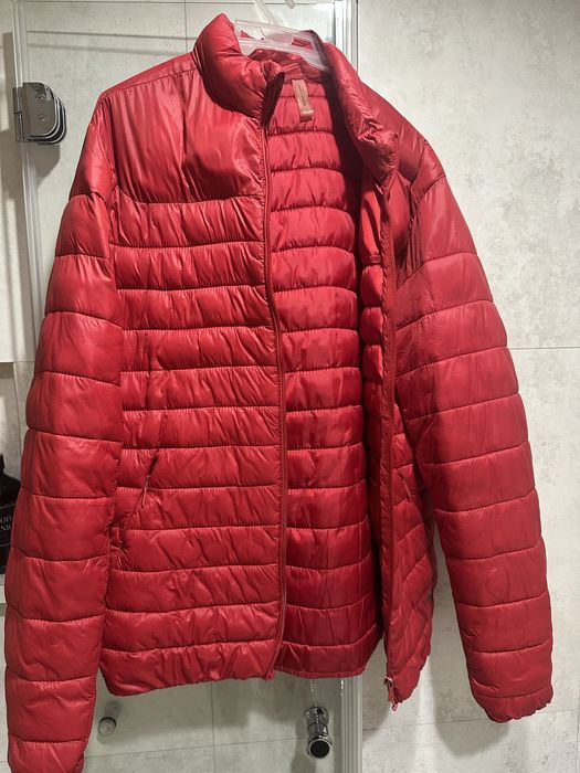 Pikowana kurtka męska - czerwona, rozmiar L