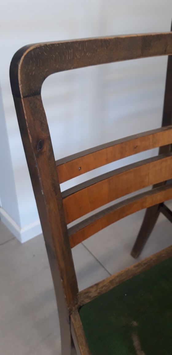 Krzesła drewniane PRL klasyk vintage
