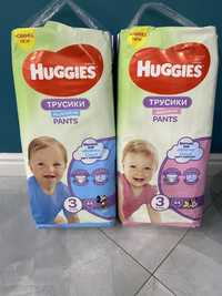 Подгузники-трусики -huggies Pants 3(для девочек и мальчи