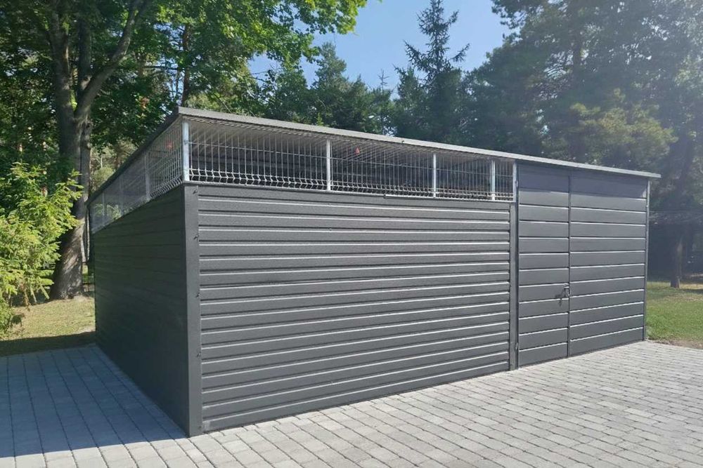 Garaż 3mx5m w kolorze Antracyt + Okno + Drzwi PROMOCJA