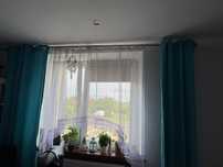 2 szt zasłon turkusowe bawełna 140x250