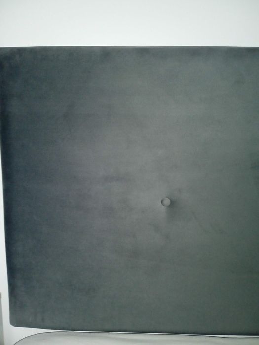 Sommier cerejeira e cabeceira cinza