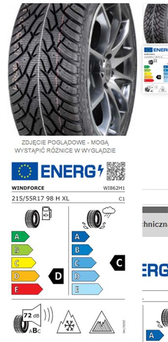 Fabrycznie nowe koła zimowe z czujnikami TPMS 17 5x114,3 215/55/17