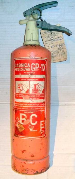 Gaśnica Proszkowa GP-1X SUPON 1993 - EKSPONAT.
