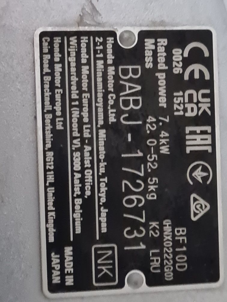 Silnik zaburtowy Honda 10 km długa stopa 51 cm