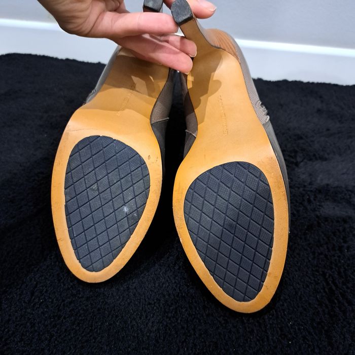 Botki Tommy Hilfiger, 38, buty za kostkę, buty na obcasie, 100% Skóra,
