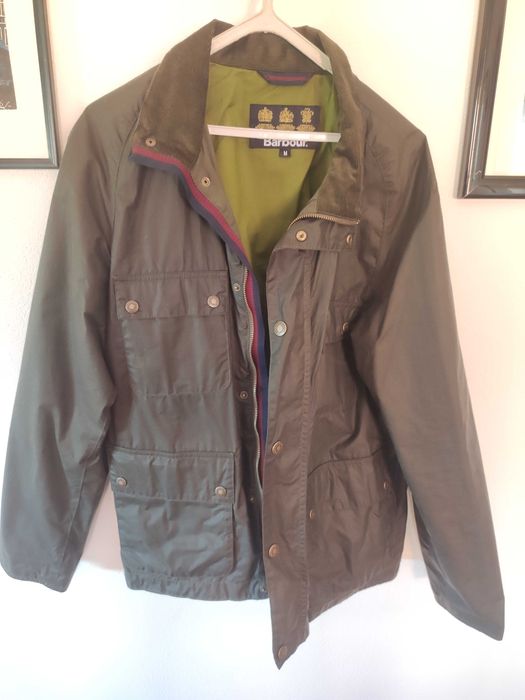 casaco Barbour verde encerado original novo (nunca usado) tamanho M