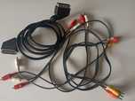 Interkonekt audio kabel sygnałowy 2xRCA chinch AV 3xRCA Euro-scart
