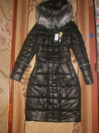 Распродажа! Зимнее пальто (куртка) с чернобуркой, приталенного силуэта