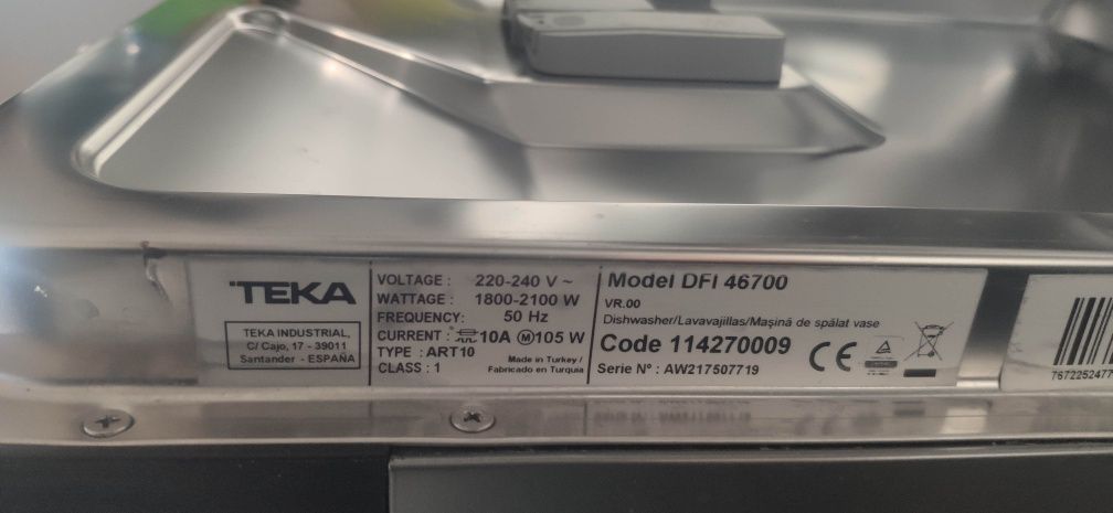 Máquina louça TEKA DFI 46700