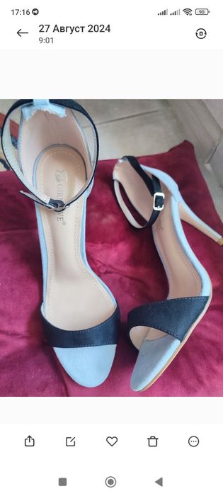 Подушка нова червона сині