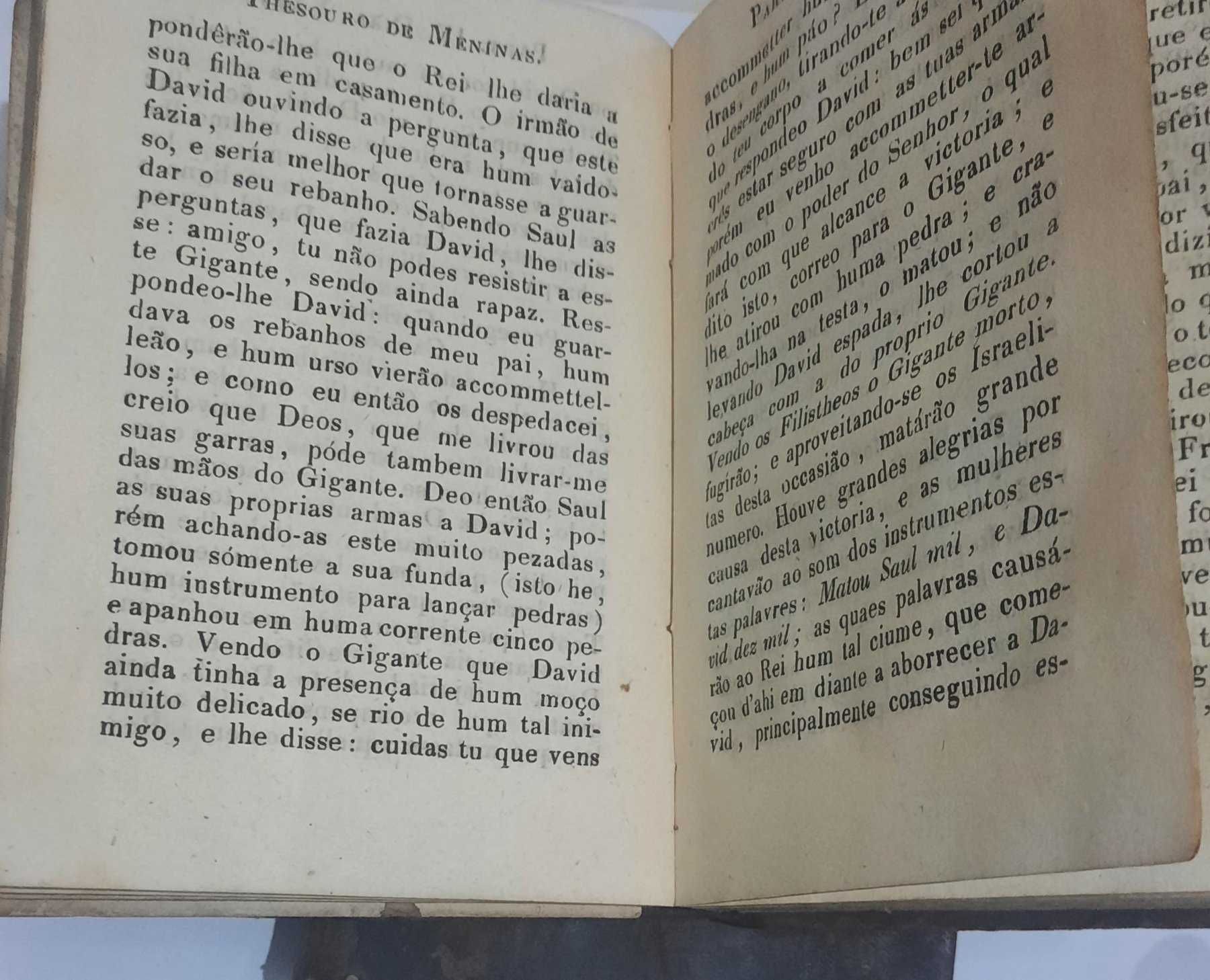 Jeanne-Marie Leprince de Beaumont - Thesouro de Meninas. 2 vols. 1837.