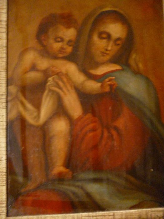 Stary obraz Matka Boza z Jezusem