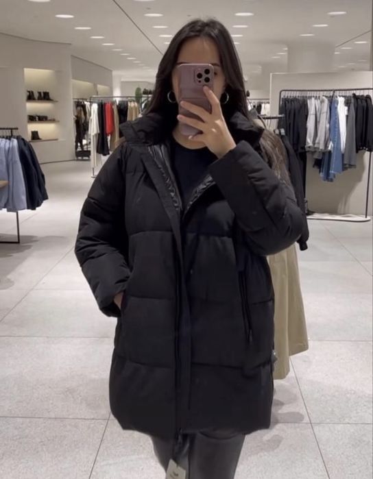 Куртка курточка пуффер пуховик XS S наповнення пух/перо