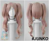Danganronpa Junko różowa peruka z kitkami cosplay wig