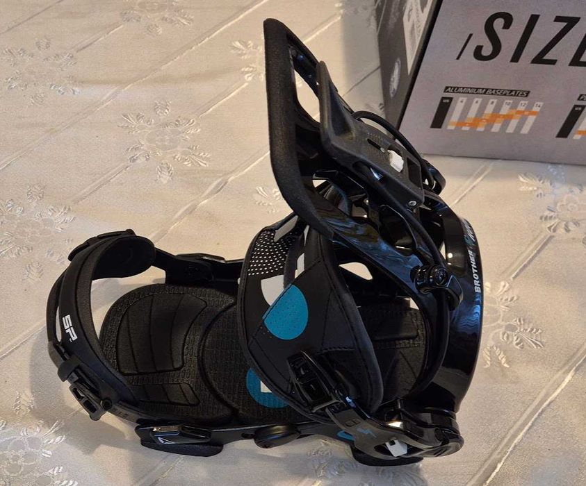 wiazania snowboardowe Sp Fastec Brotherhood Black/Blue L