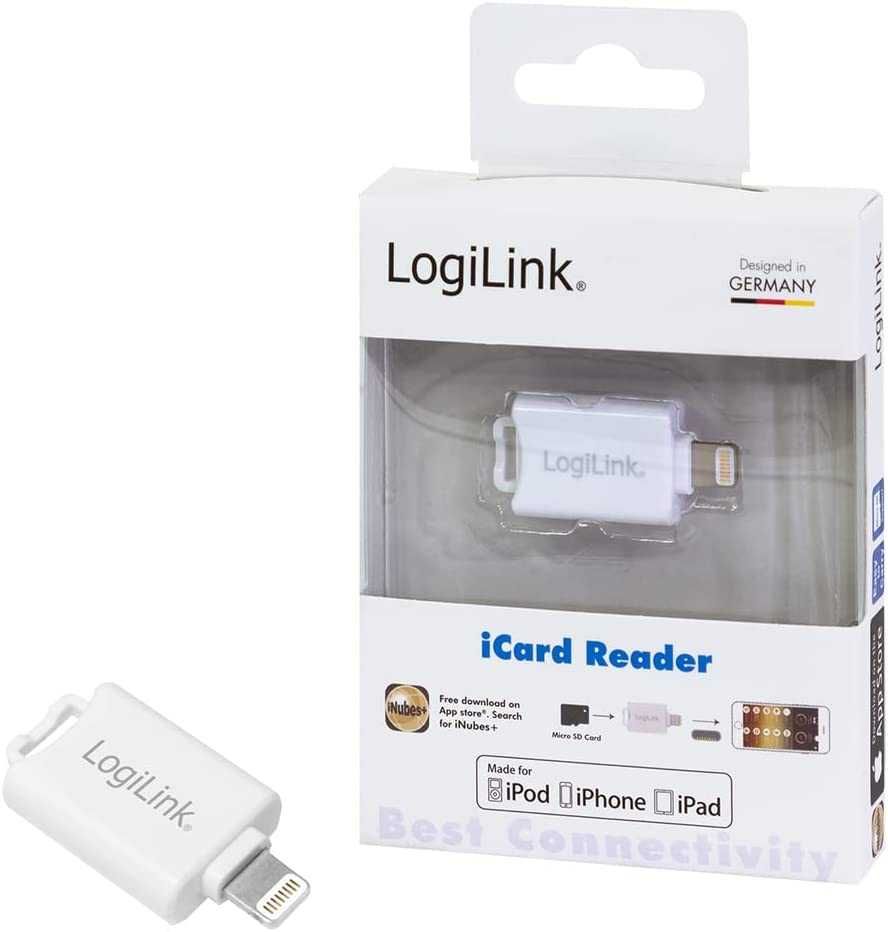 Logilink AA0089 Czytnik kart pamięci microSD iPad iPhone iPod Lightnin