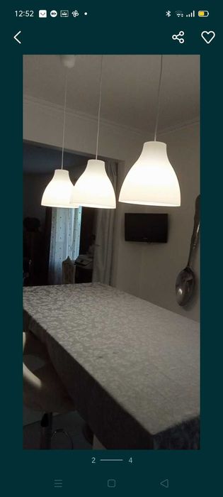 3 Candeeiros cozinha