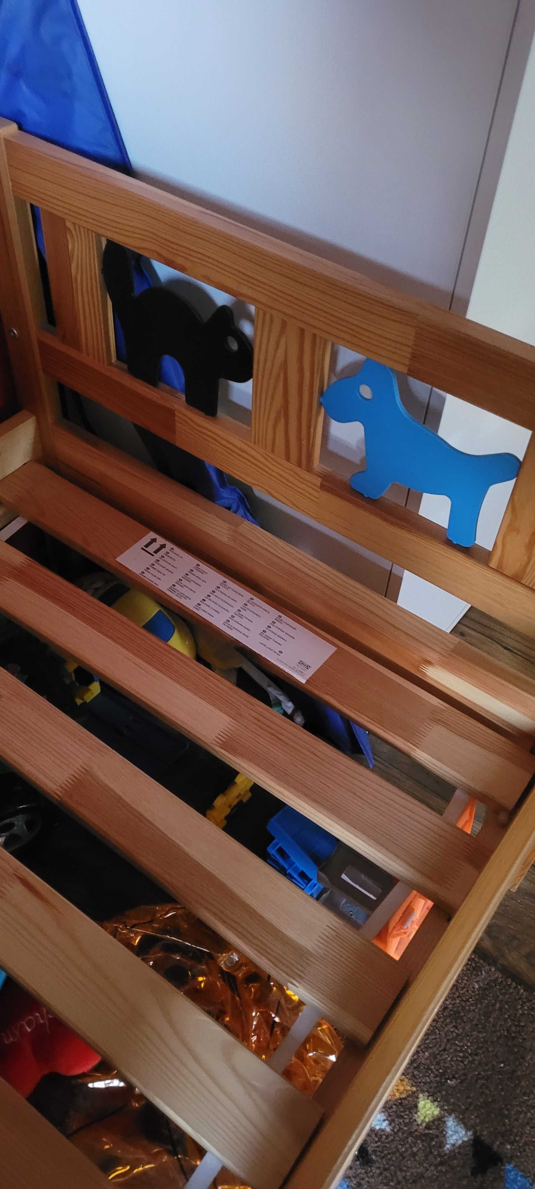 Ikea łóżko dziecięce 160x70 z materacem. Używane. Stan bdb! +gatis!