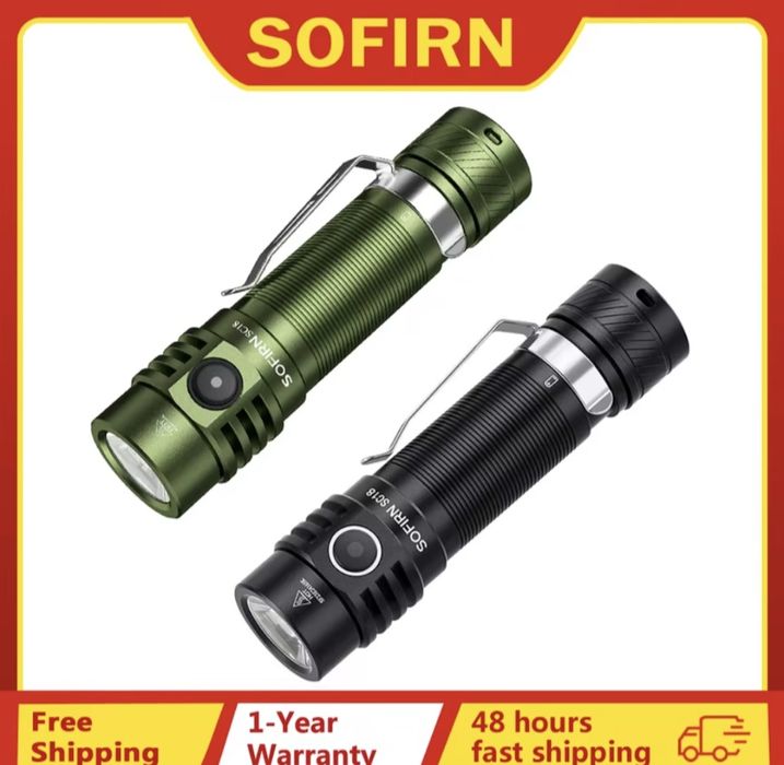Sofirn SC18 1800 лм EDC фонарик SST40 плюс аккумулятор