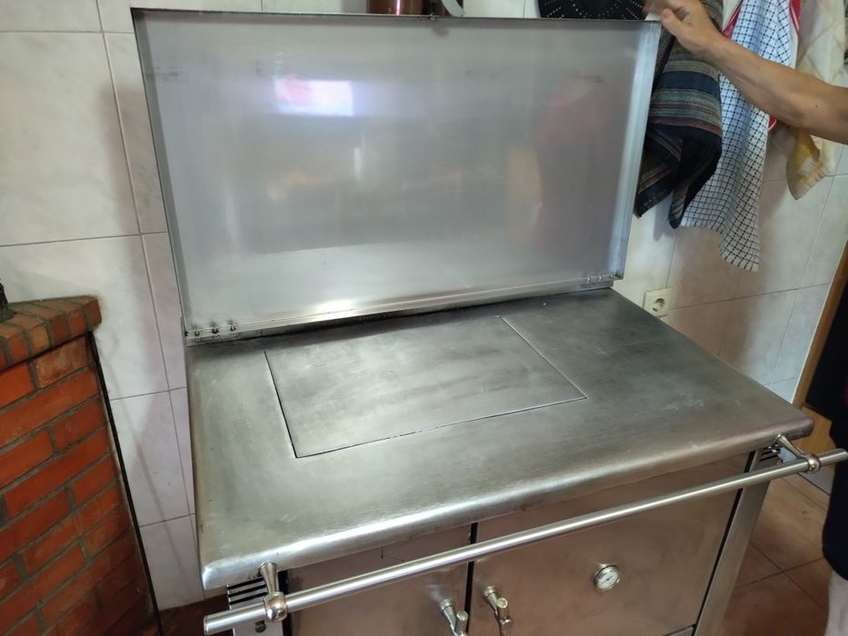Fogão a lenha em inox