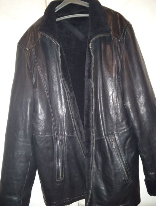Куртка чоловіча зимова шкіряна. ( 60 розмір) Стан як новий!!!