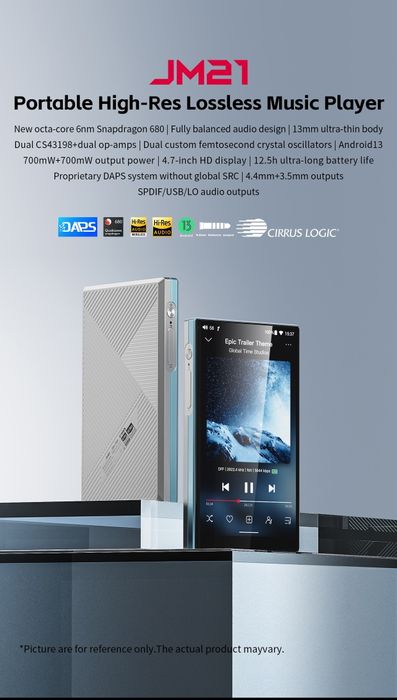 Новый Hi-Res аудиоплеер Fiio JM 21.BLACK.