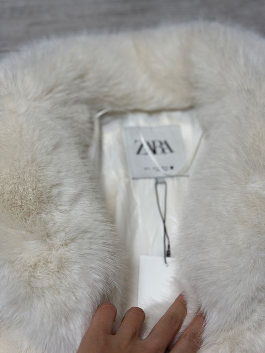 Шуба еко Zara біла S Нова