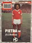 Idolos revista 33 futebol pietra benfica rara