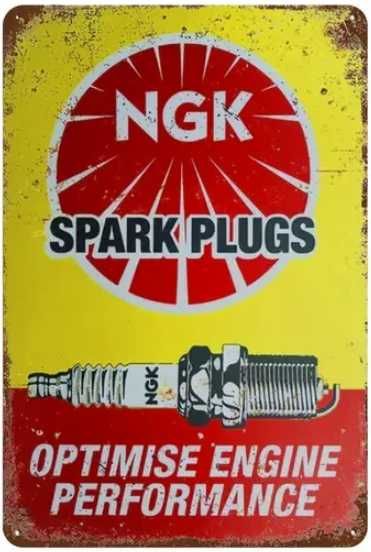 Tablica ozdobna na ścianę motoryzacja GULF/NGK SPARK