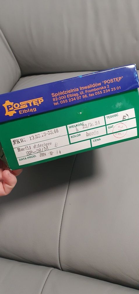 Kapcie sandalki profilaktyczne Postep nowe ze skory 34