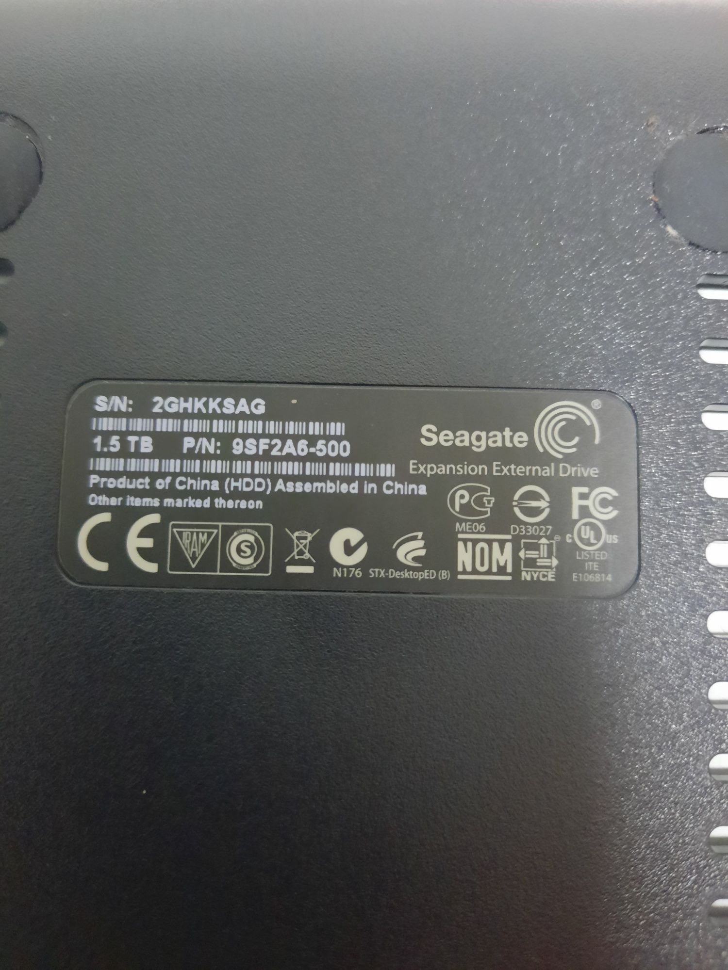 Hd Seagate 1,5TB