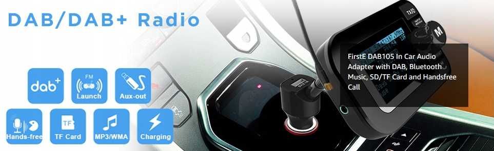 FirstE Car DAB/DAB+ Radio Adapter - Nowa Era Rozrywki i Bezpieczeństwa