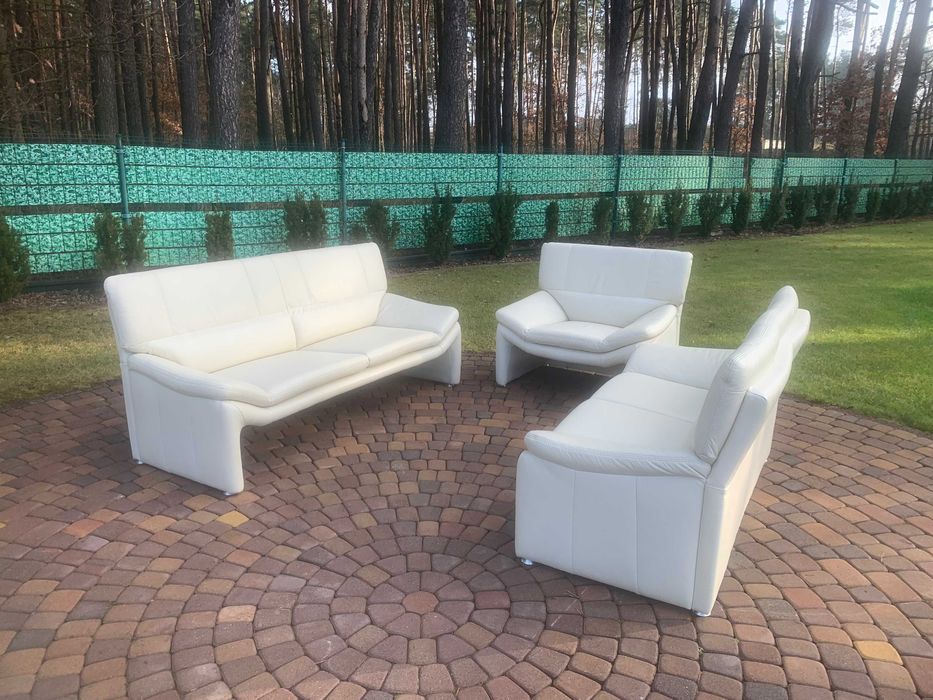 Laauser niemiecki komplet wypoczynkowy skóra naturalna