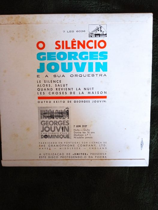 vinil Georges Jouvin Sa Trompette D'Or Et Son Orchestre – O Silêncio