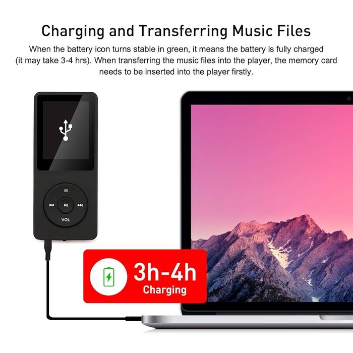MP3/MP4 плеєр з кольоровим екраном і картою пам’яті 32GB