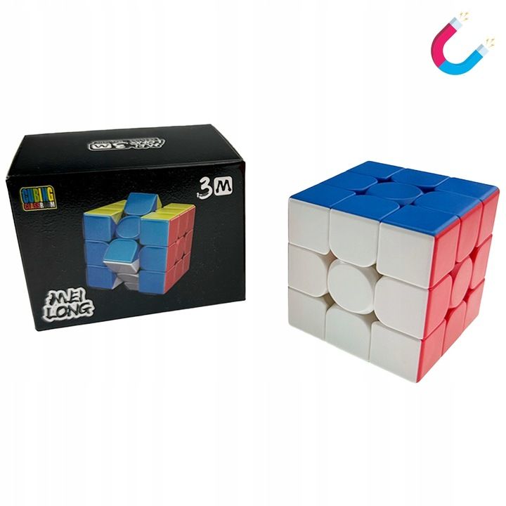 Magnetyczna Kostka Moyu 3x3x3 Wyregulowana Szybka Kostka + Podstawka