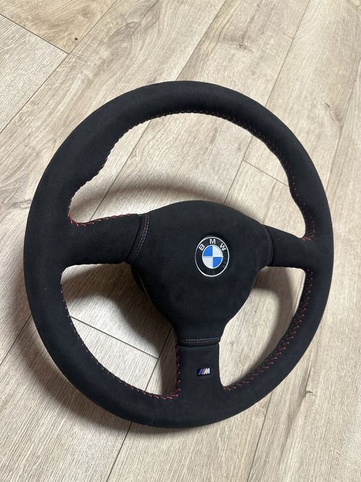 М кермо руль bmw e36 m tech 370мм алькантара