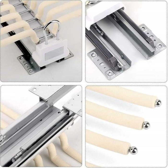 Uyoyous Wysuwany Wieszak na Spodnie, Oszczędność Miejsca