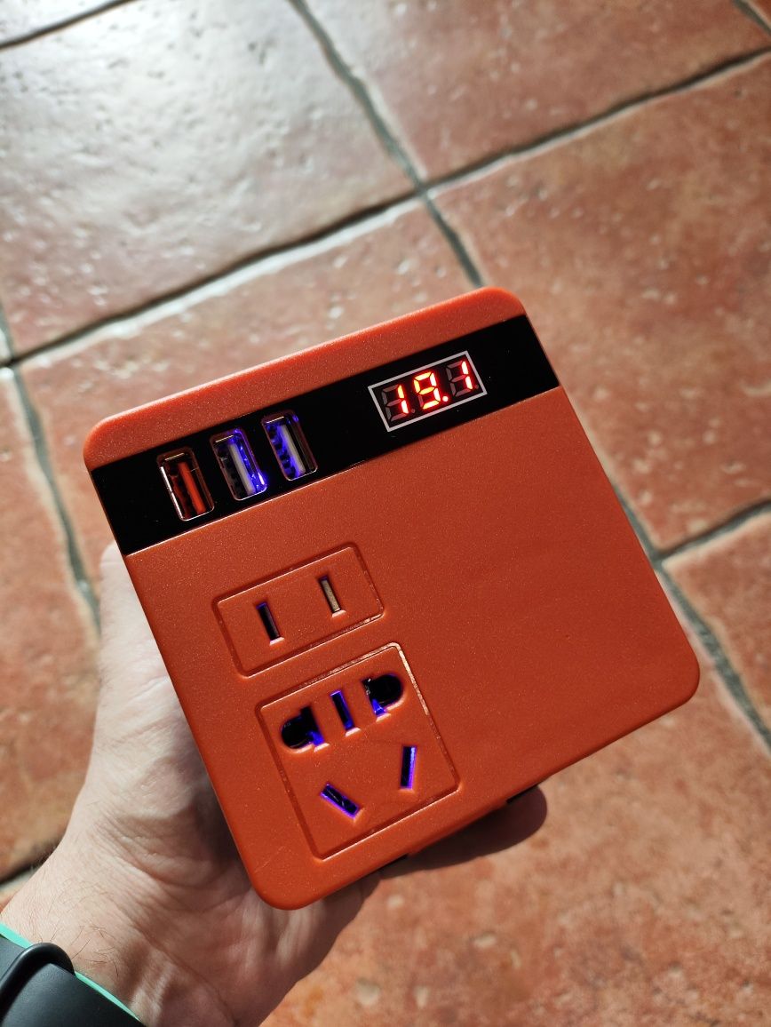 Аккумуляторный инвертор напряжения Техас TAOE-IN300/120ват/USB/по АКБ